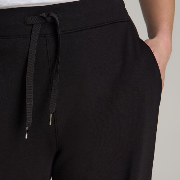 American Tall Pull-On Tie Waist Wide Leg Pants for Tall Women in Black Size LL / - Picture 3 of 6